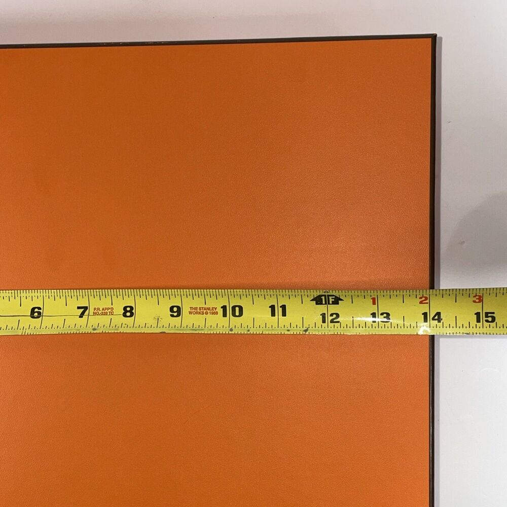 Authentic Orange Hermes EMPTY box with tissue 14 … - image 9